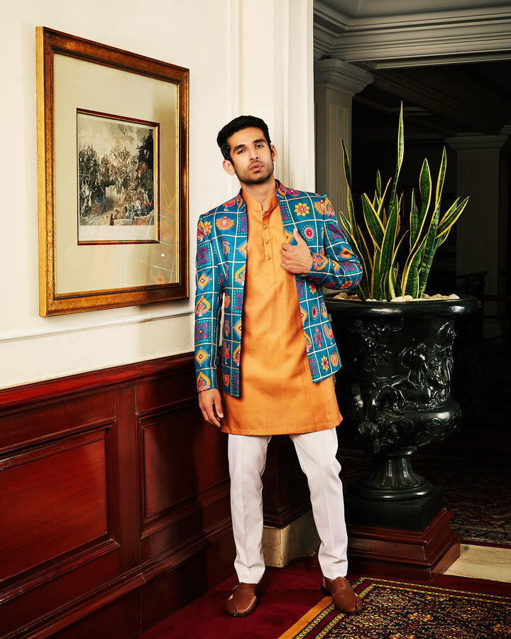 Isad Kurta and Jacket Set