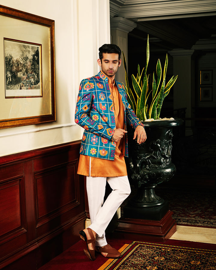 Isad Kurta and Jacket Set