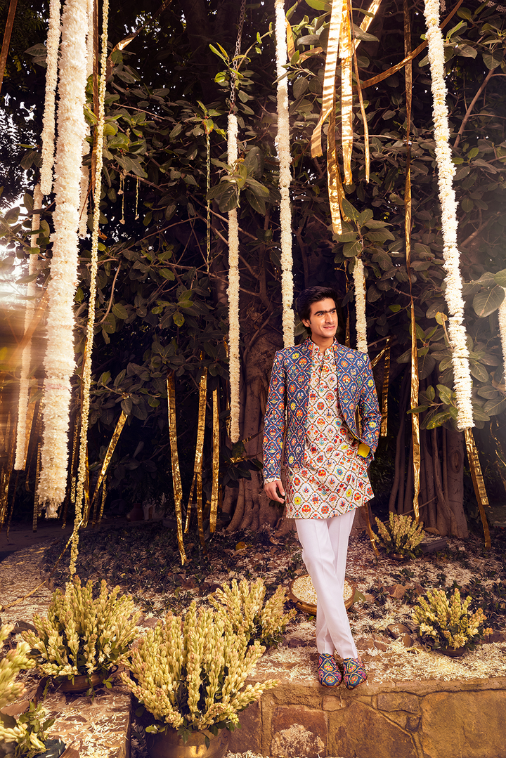 AAB KURTA & JACKET INDO WESTERN JACKET SET