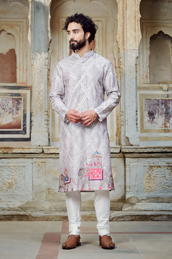 Baraat Kurta and Churidar Set