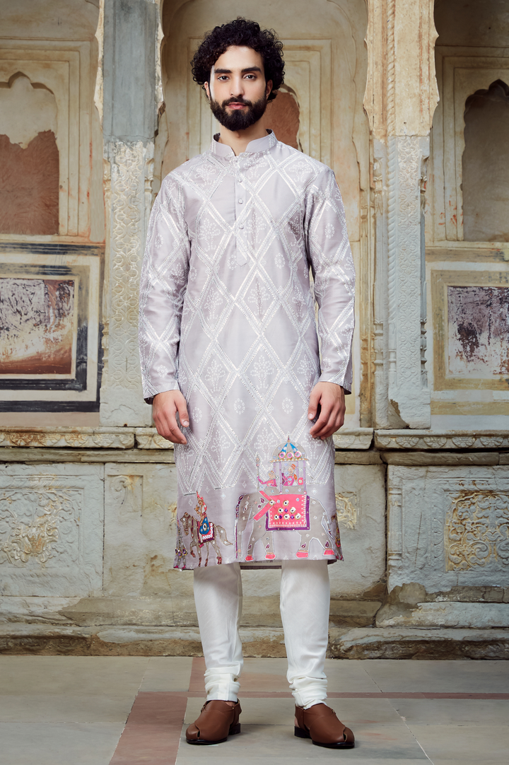 Baraat Kurta and Churidar Set