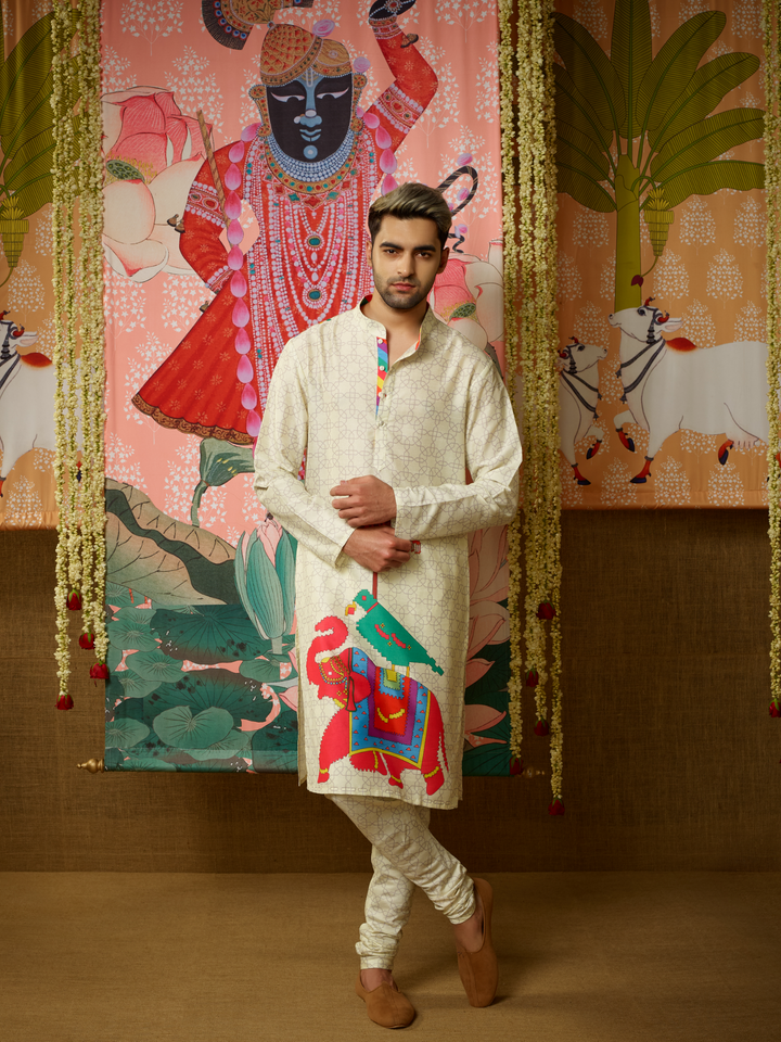 Airavat Kurta & Churidar Set