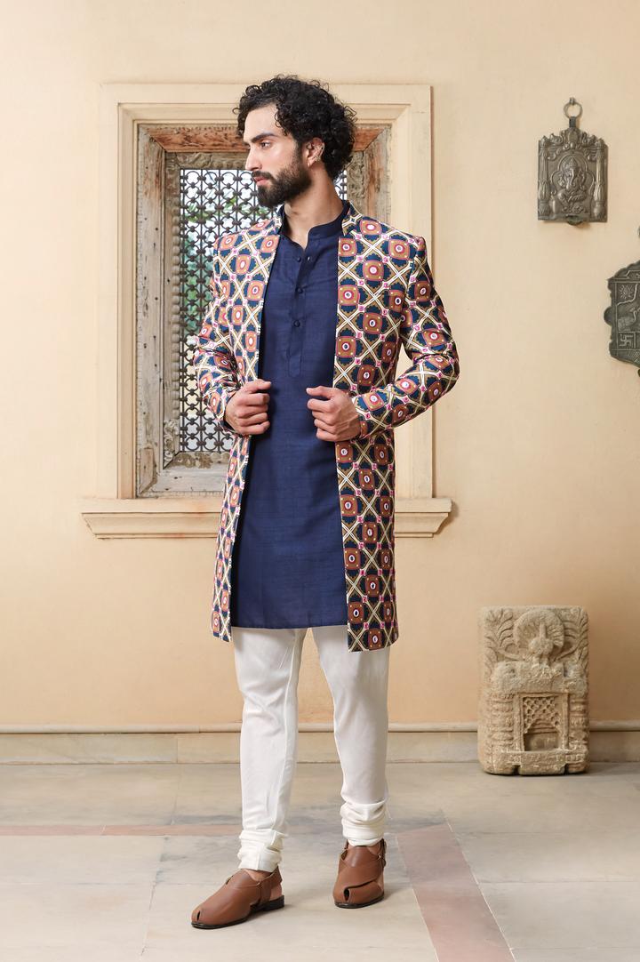 Sawai Kurta and Churidar Set with Jacket
