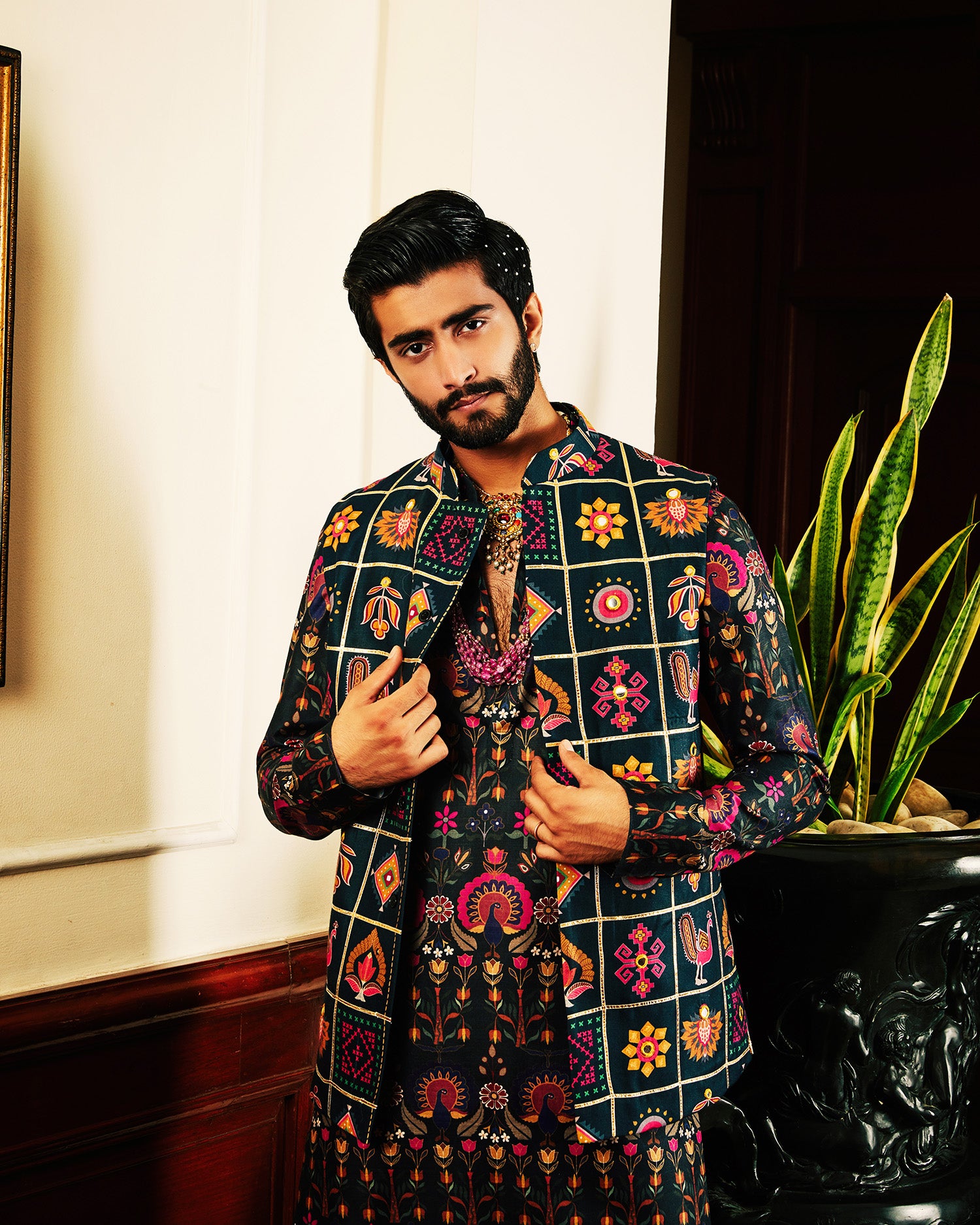 Hamdan Kurta And Jacket Set