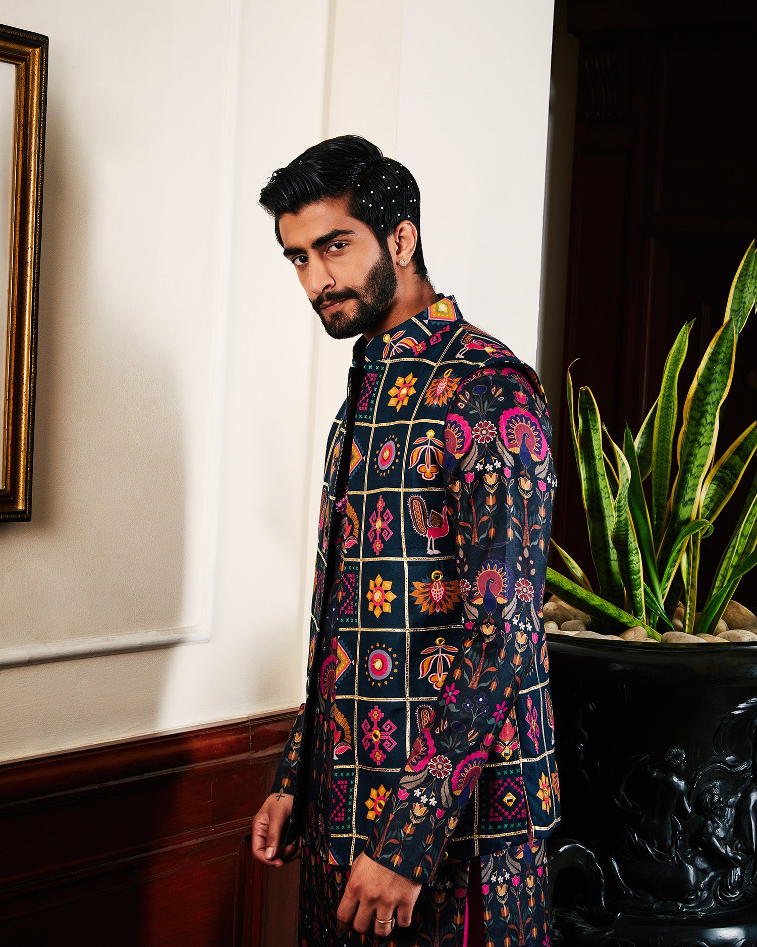 Hamdan Kurta And Jacket Set
