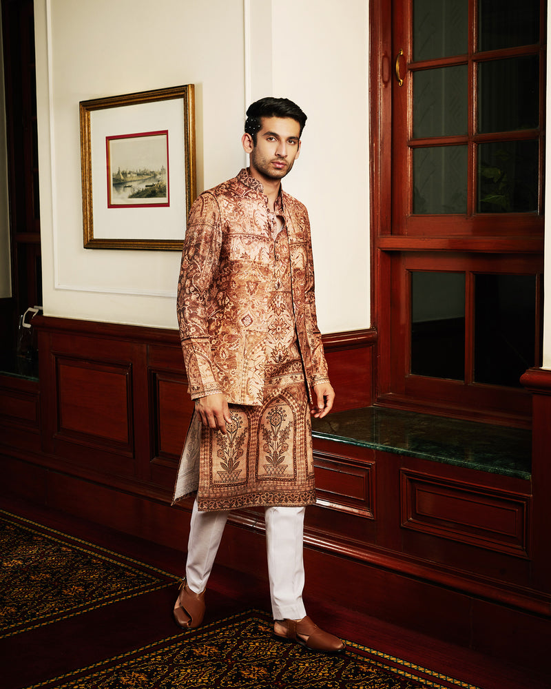 Ihab Kurta and Jacket Set