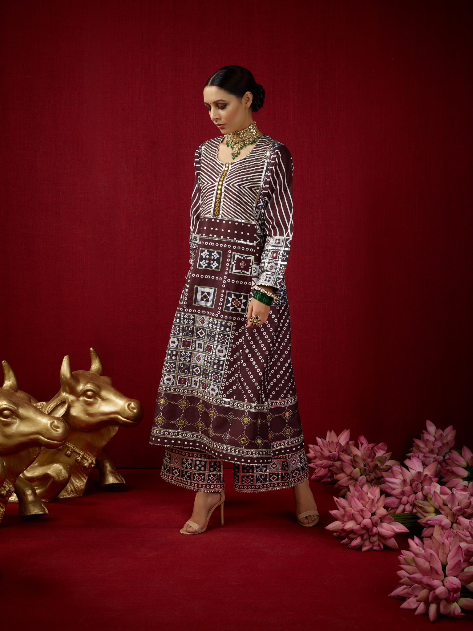 Gulbahar Jhola with Palazzo