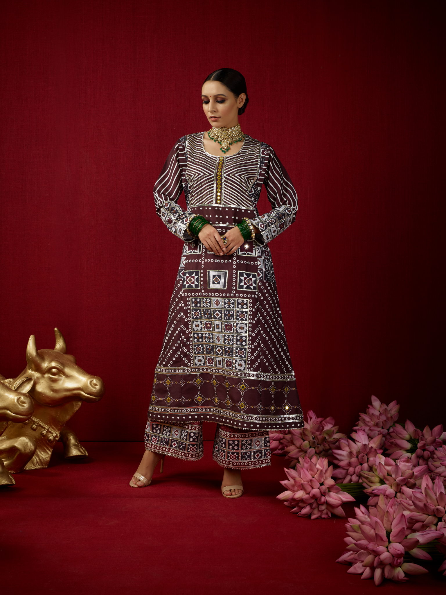 Gulbahar Jhola with Palazzo