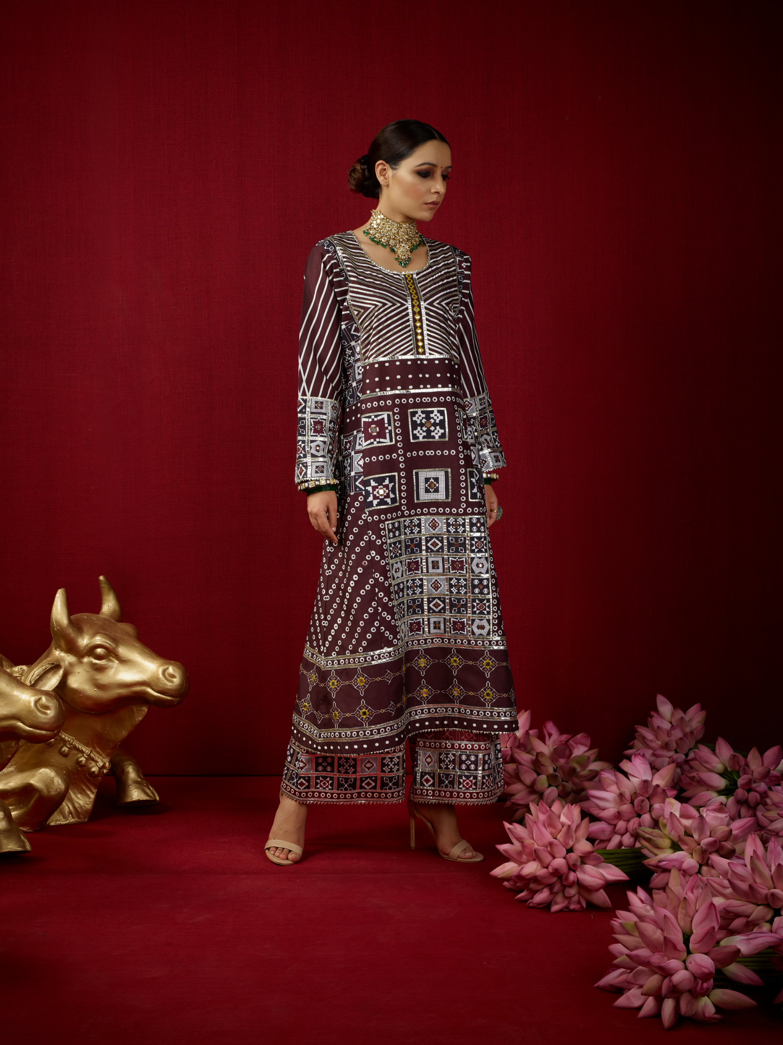 Gulbahar Jhola with Palazzo