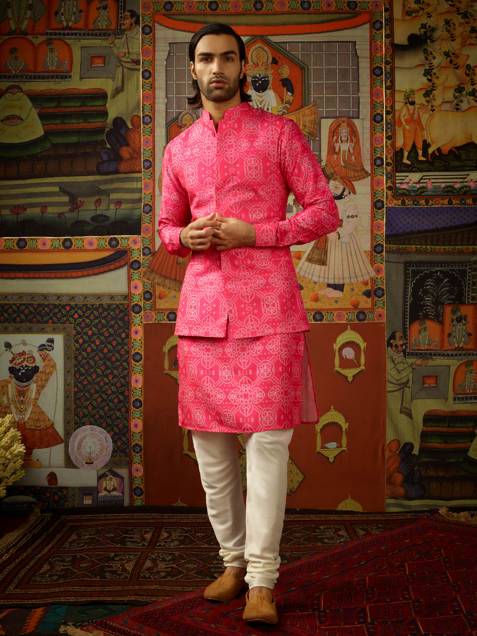 Taqreeb Kurta & Churridar Set with Bandhi