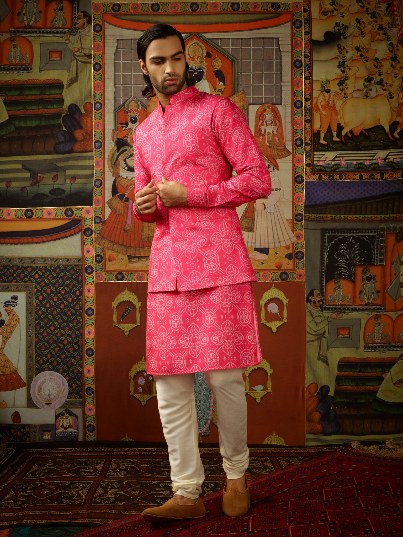 Taqreeb Kurta & Churridar Set with Bandhi