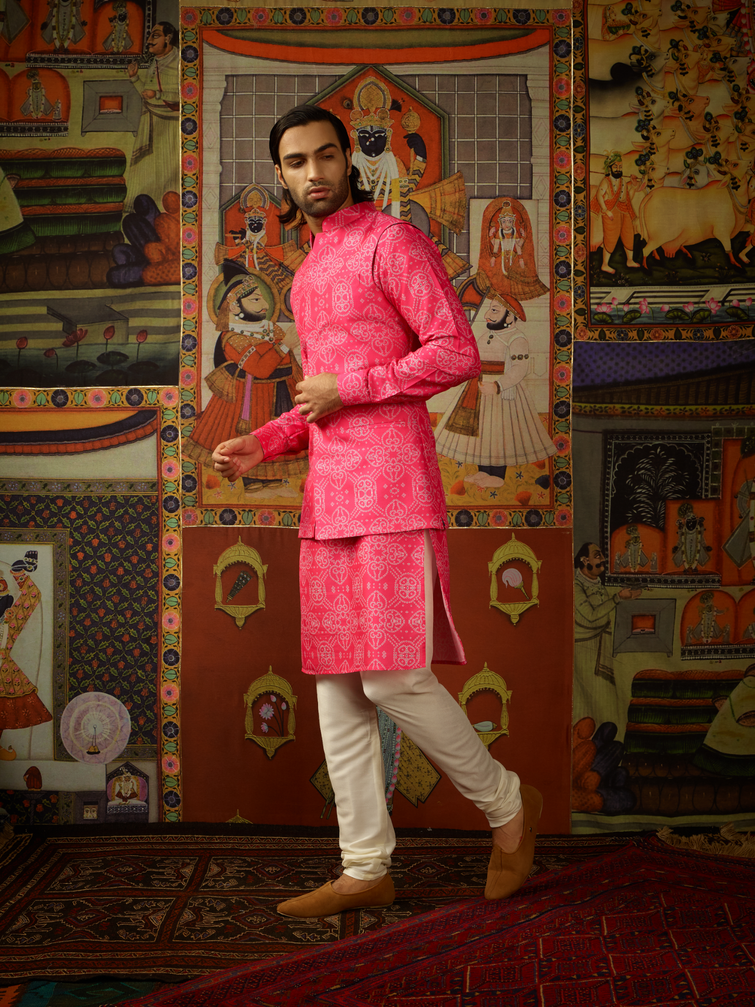 Taqreeb Kurta & Churridar Set with Bandhi