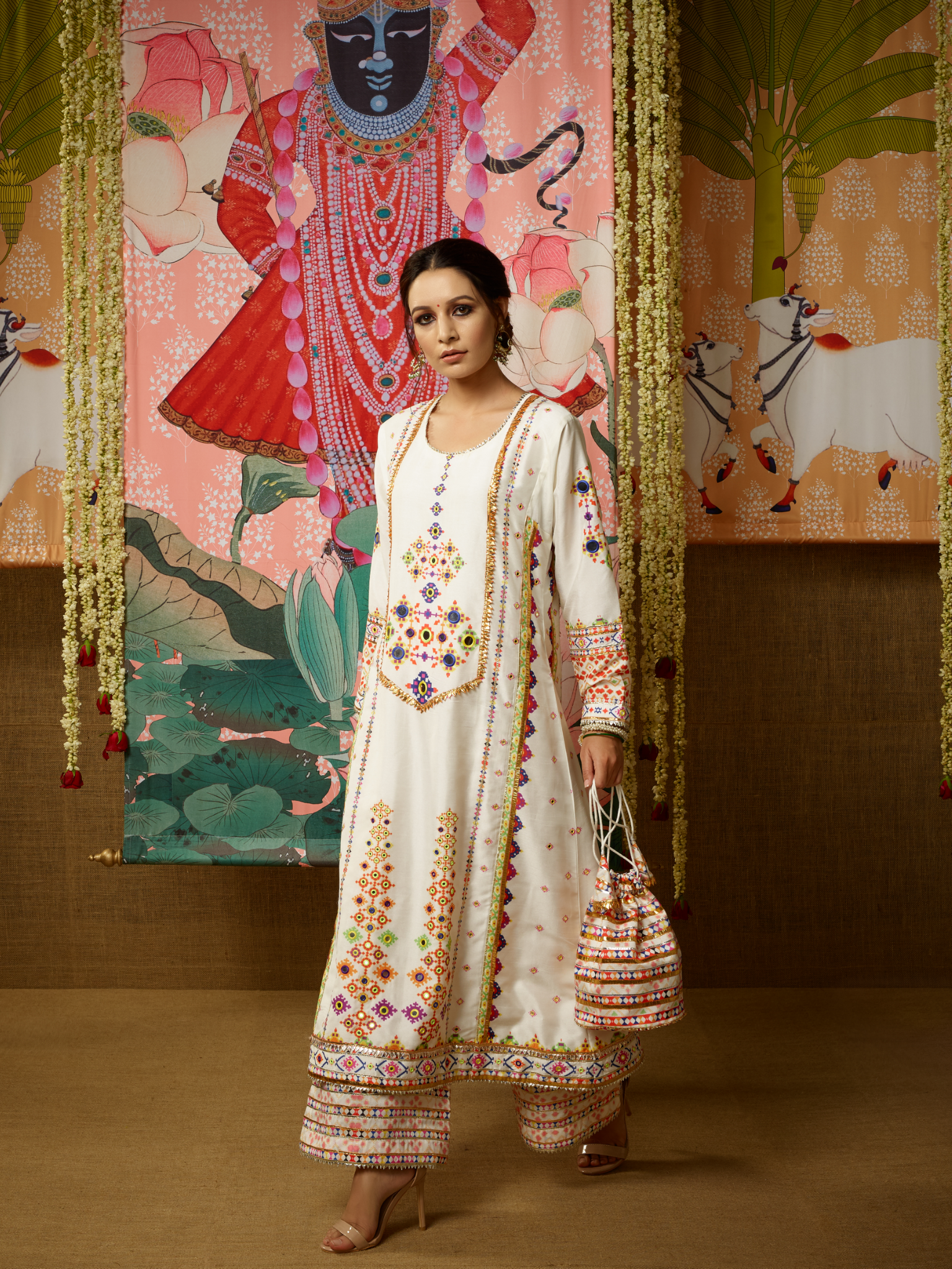 Nalini Jhola with Palazzo