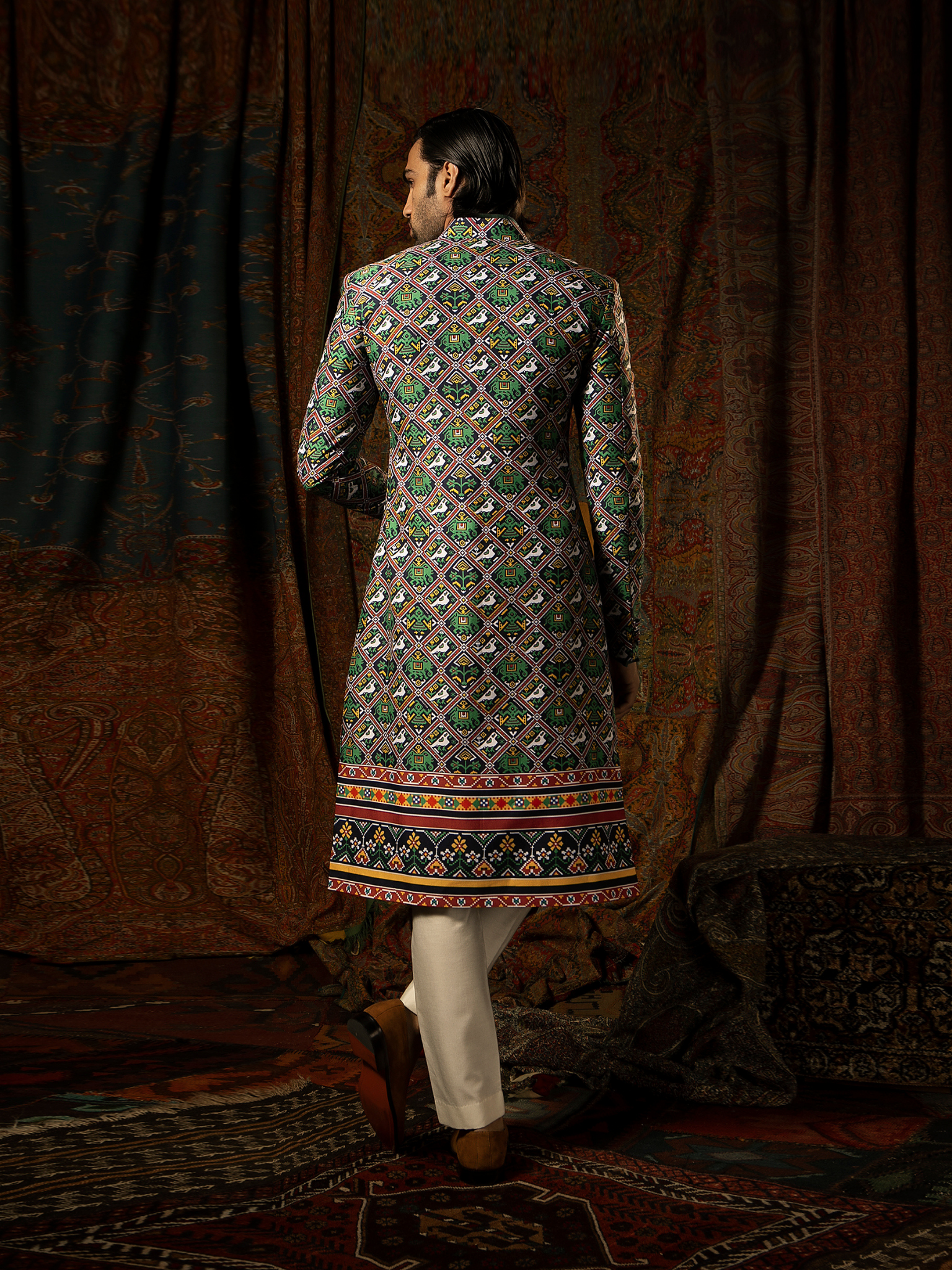 Baagh Achkan With Pants