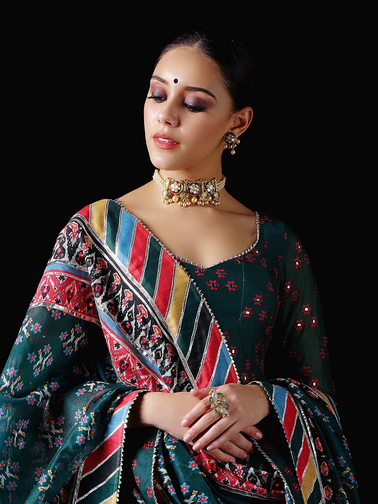 Mughal Short Kalidaar Set