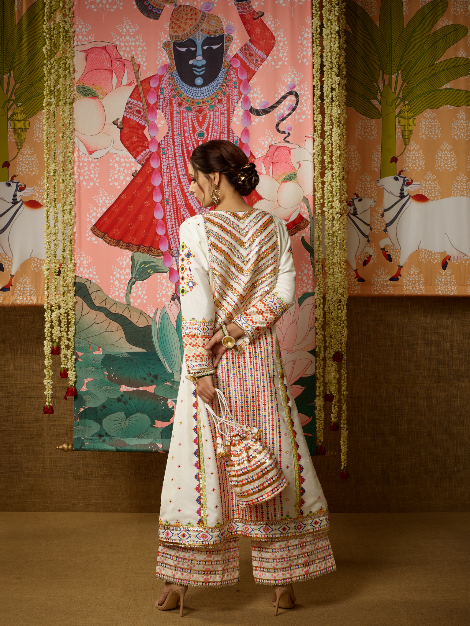 Nalini Jhola with Palazzo