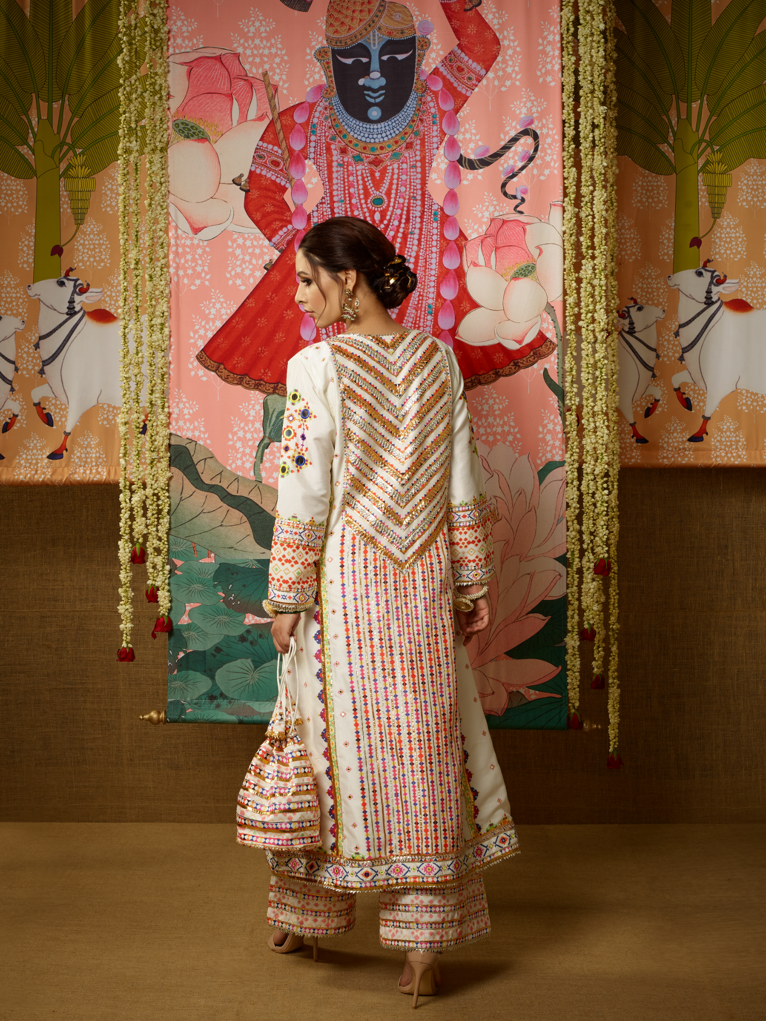 Nalini Jhola with Palazzo