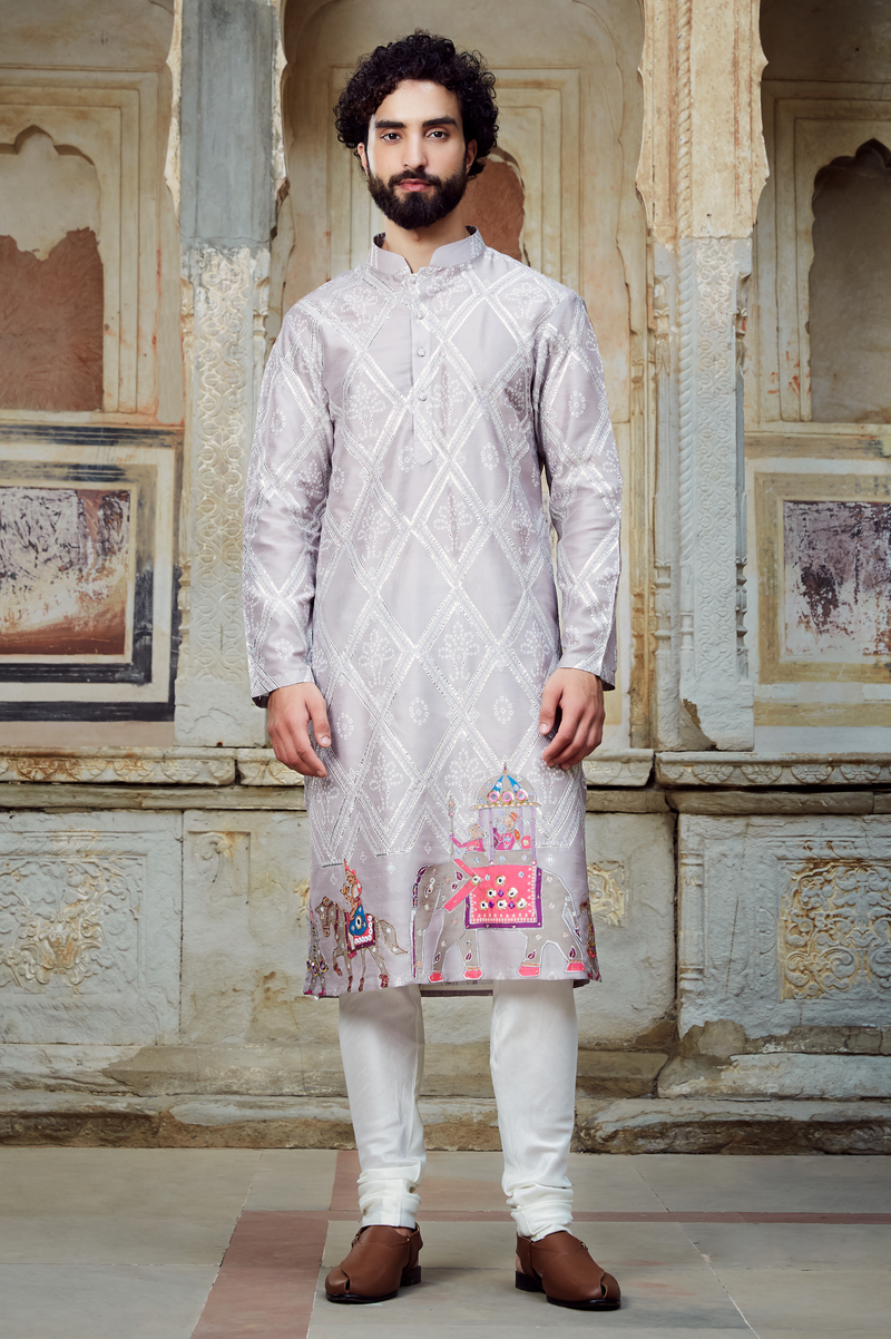 Baraat Kurta and Churidar Set