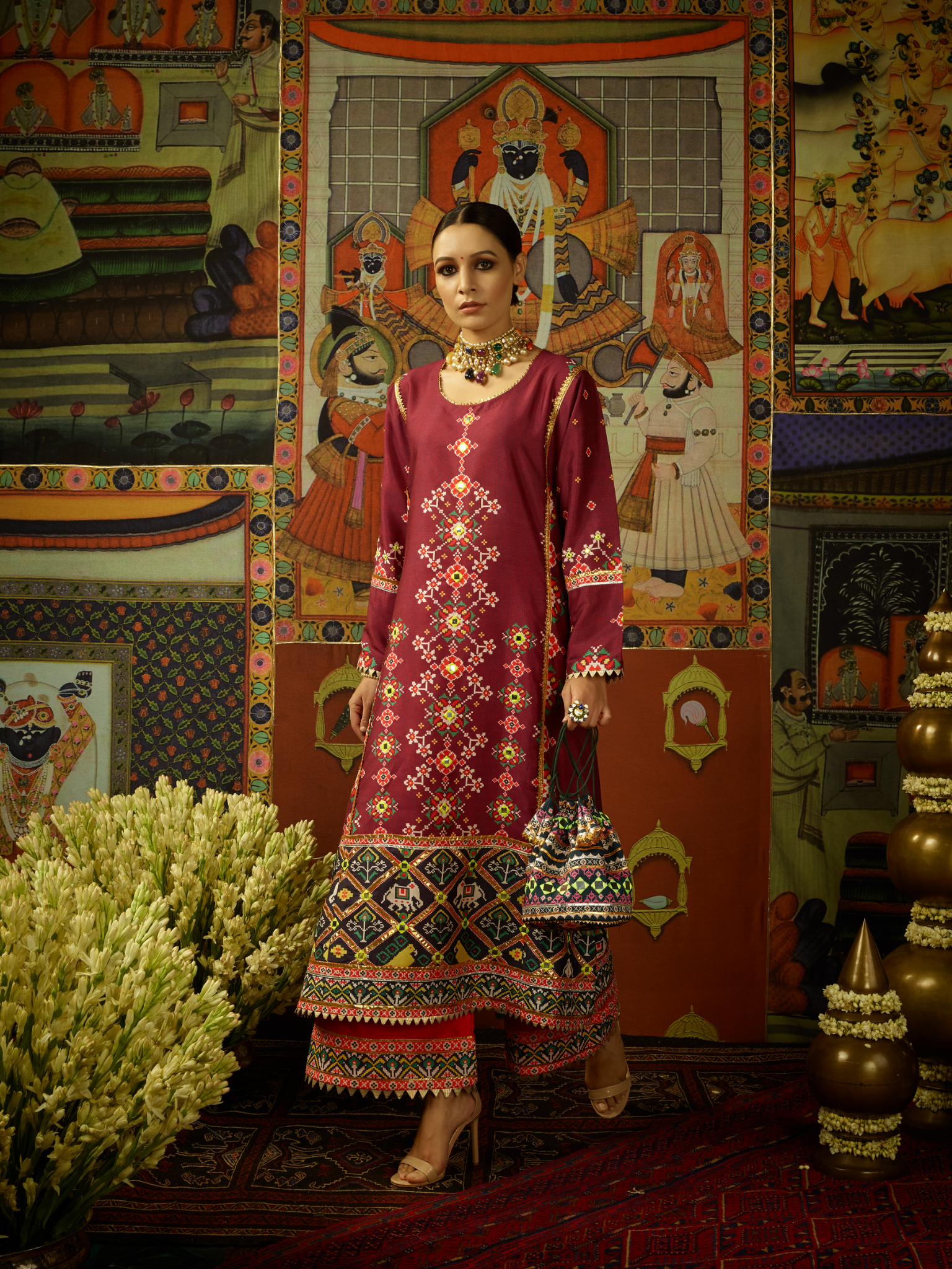 Palash Jhola with Palazzo