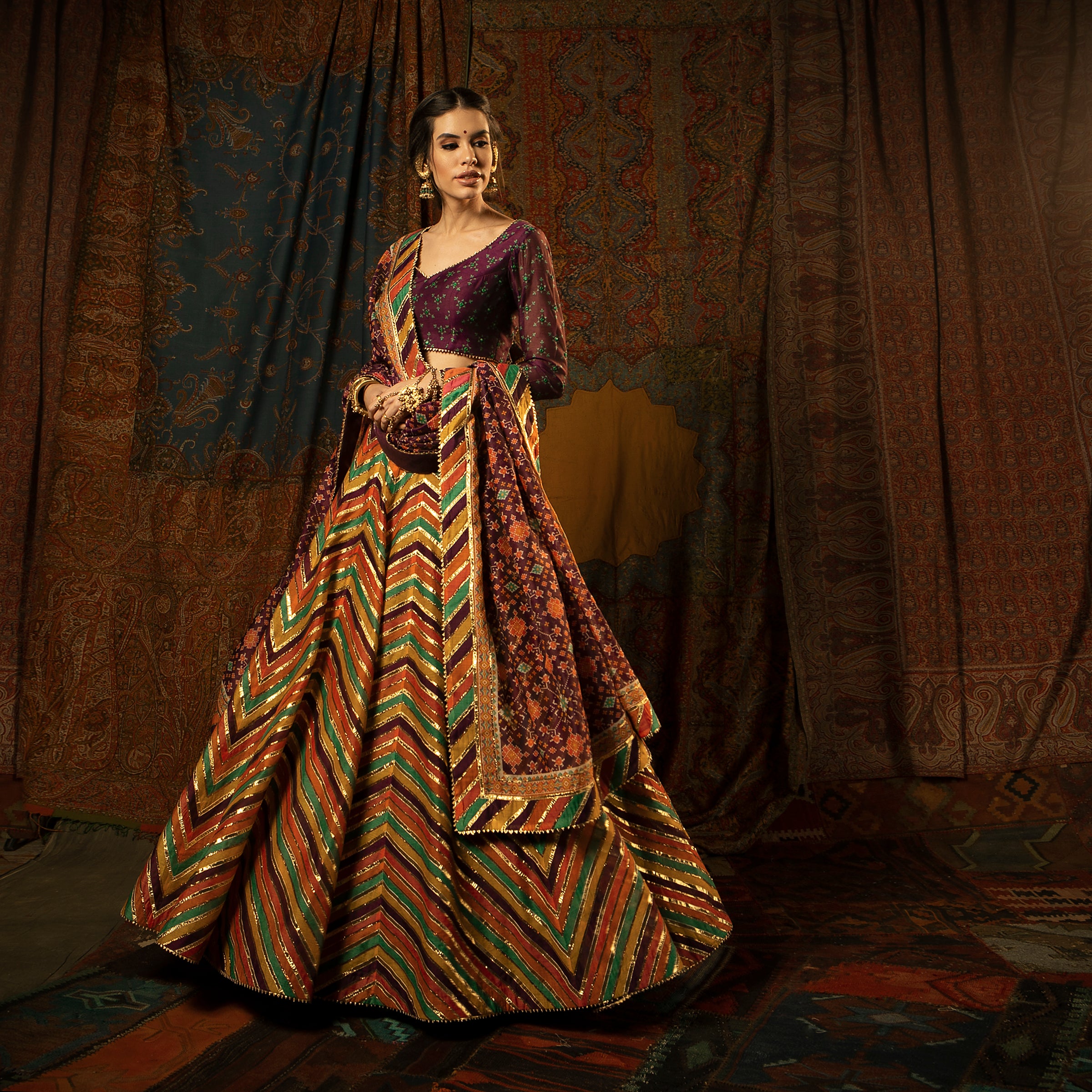 Rang Malhaar Lehenga